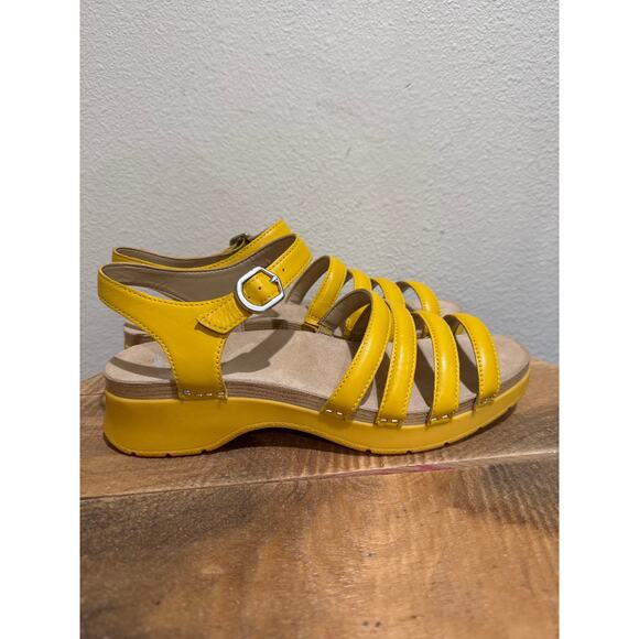 Dansko Roxie Yellow Sandals size 42 (11.5) - Picture 1 of 8